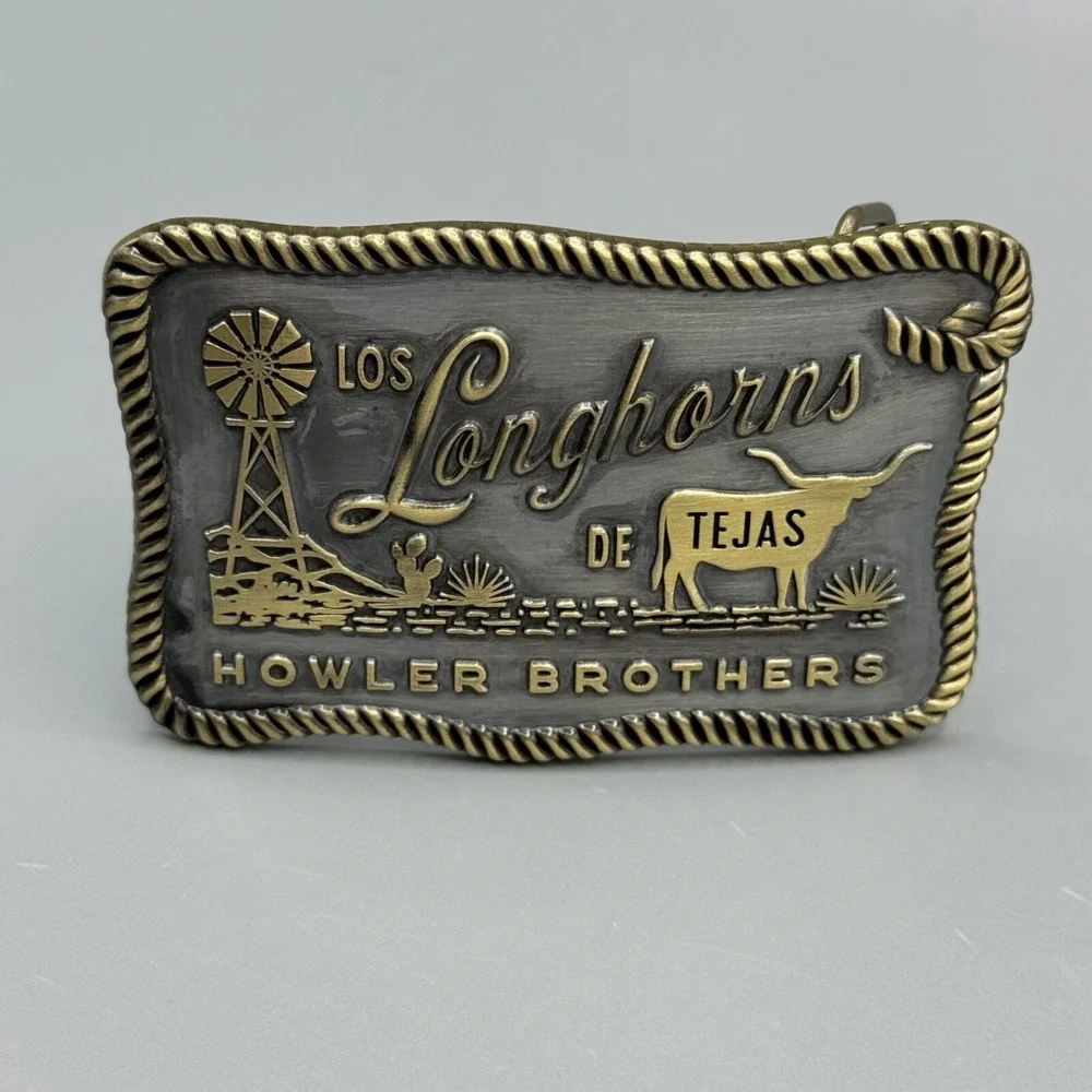 Howler Brothers Longhorns Belt Buckle Los Metal Texas Cowboy‎ UT 2025